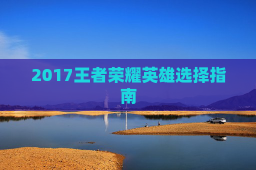 2017王者荣耀英雄选择指南