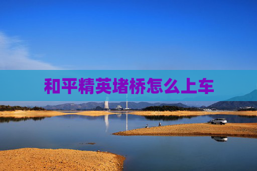 和平精英堵桥怎么上车
