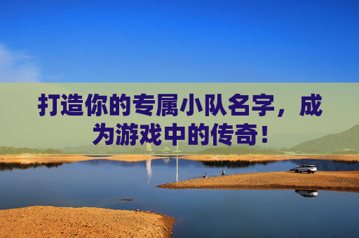 打造你的专属小队名字，成为游戏中的传奇！
