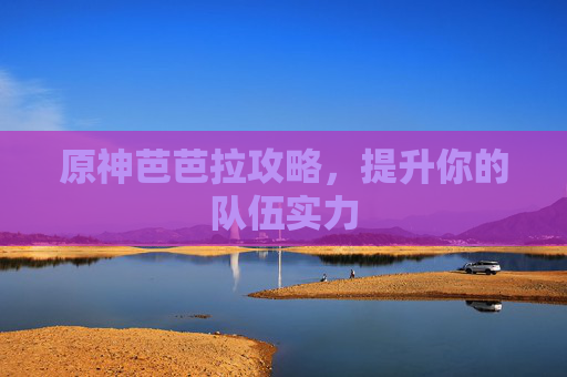 原神芭芭拉攻略，提升你的队伍实力